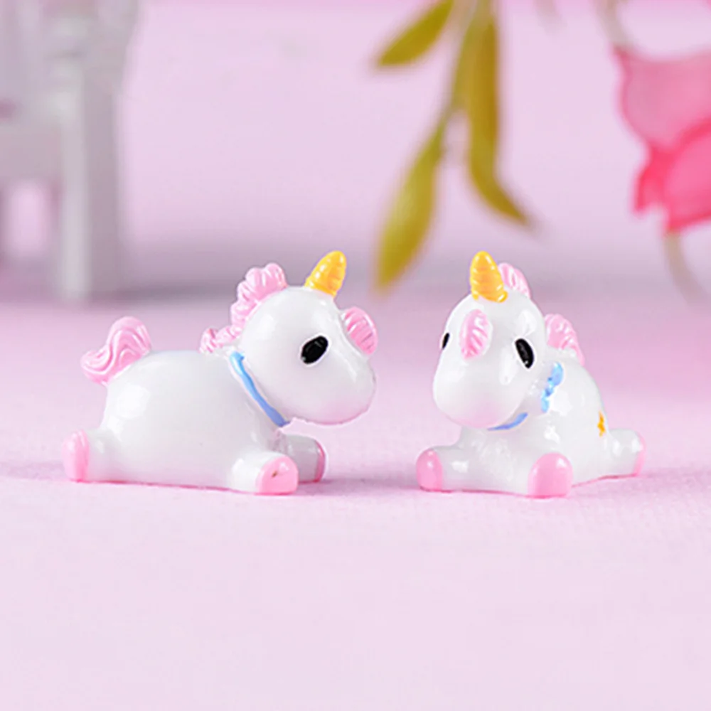 Комплект из 2 предметов мини смолы с надписью Unicorns Цветущий сад микро пейзаж