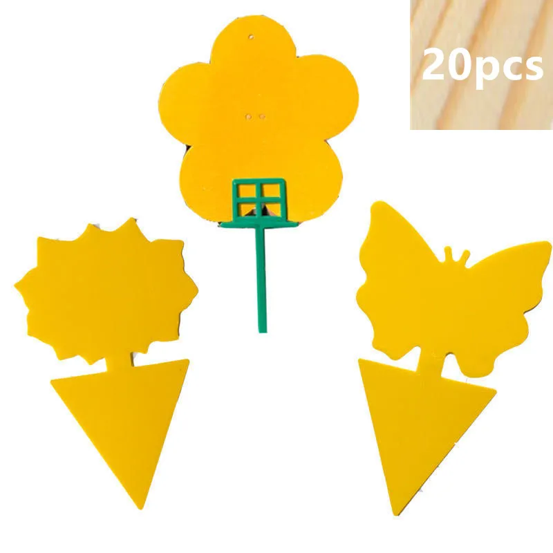 Клейкая доска для нахлыста в форме бабочки цветка фруктов мух жуков ловушек