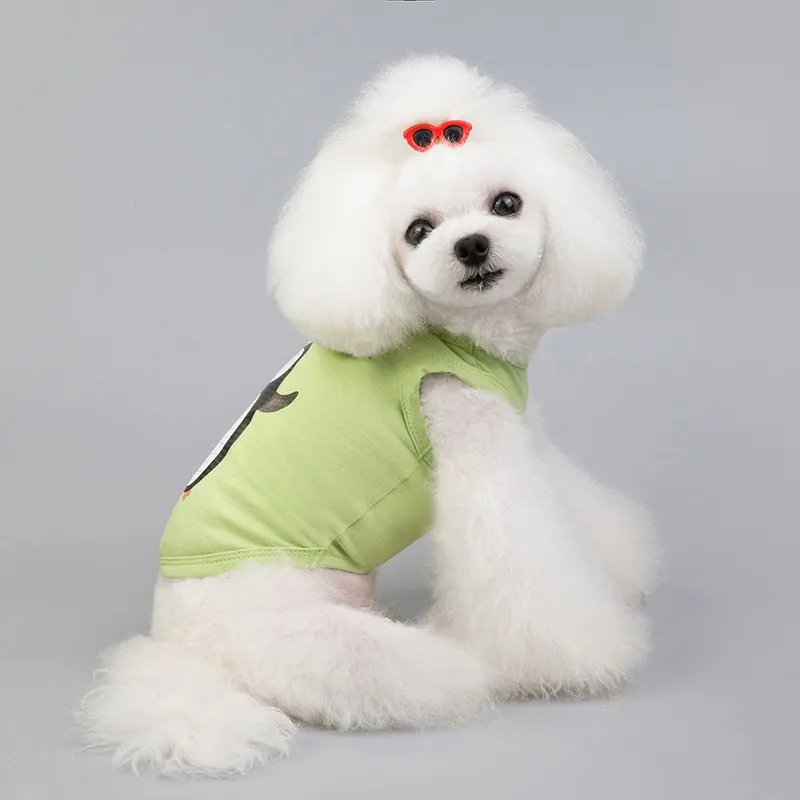 Домашние животные кошки собаки жилет Мультяшные стили одежда для домашних