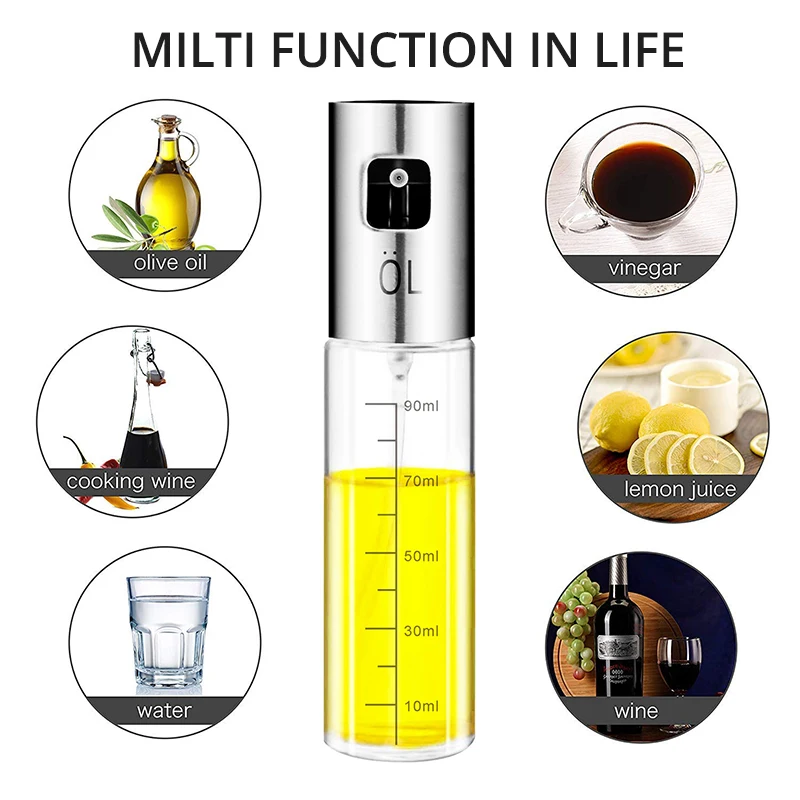 Бутылка диспенсер для оливкового масла стеклянный насос премиум класса барбекю