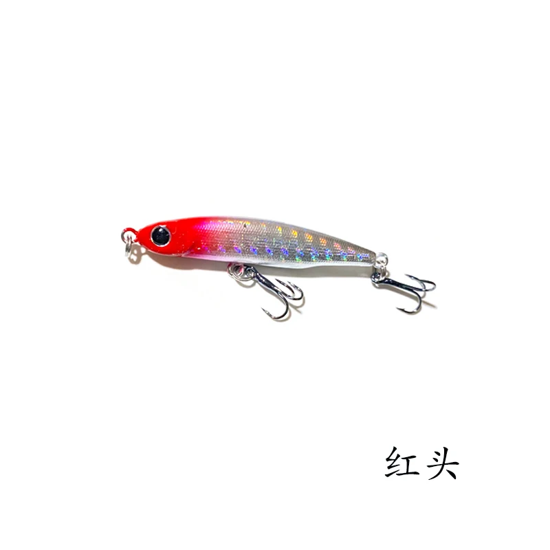 Рыболовная Приманка в форме гольяна микро-карандаш жесткая приманка с тремя