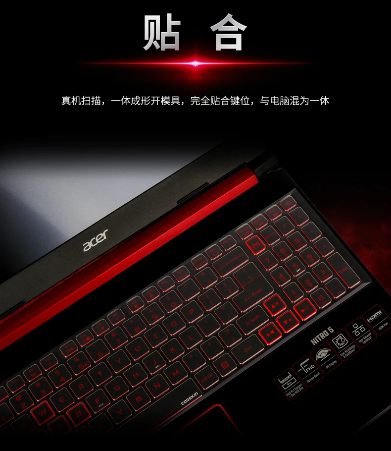 Прозрачный чехол для ноутбука из ТПУ Acer predator Helios 300|Чехлы клавиатуры| |