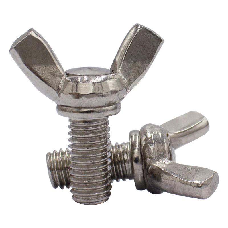 Ручная затяжка винты с крыльями бабочки болт из овечьего рога M3/M4/M5/M6/M8/M10 304