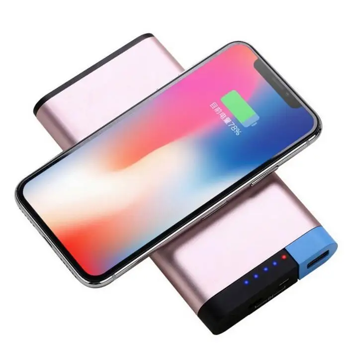 Power Bank 10000 мА ч беспроводное зарядное устройство портативная быстрая зарядка