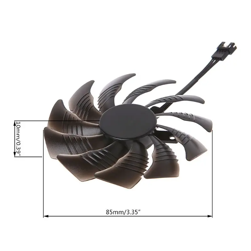 Охлаждающий вентилятор T129215SU 85 мм кулер для Gigabyte Geforce GTX 1050 1050TI 1060 1070 | Компьютеры и