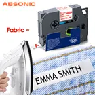 Absonic 12 мм FA3R ленты ткани совместимы для Brother FA3R красного цвета на белой ткани на Этикетка из ткани для Brother PT-H110 PT-D210 чайник