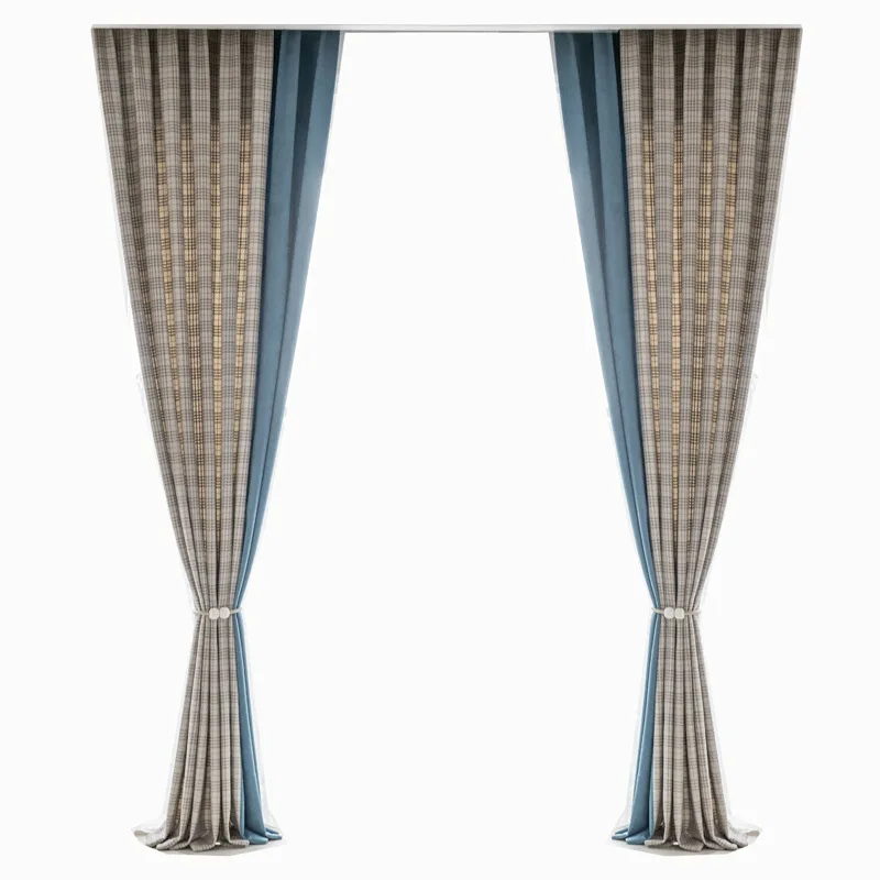 2021 британские клетчатые сращивающиеся светонепроницаемые шторы для гостиной