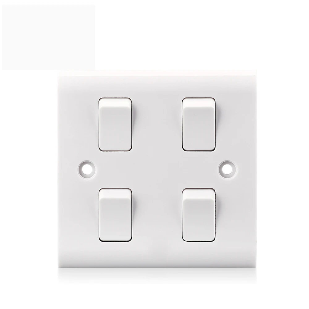 Электрический настенный выключатель 10 А 250 В 2 комплекта 1 канала из бакелитового