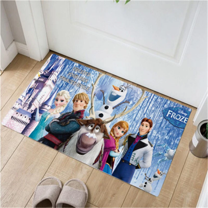Детский коврик из мультфильма Холодное сердце 38x58 см для дверей ванной комнаты