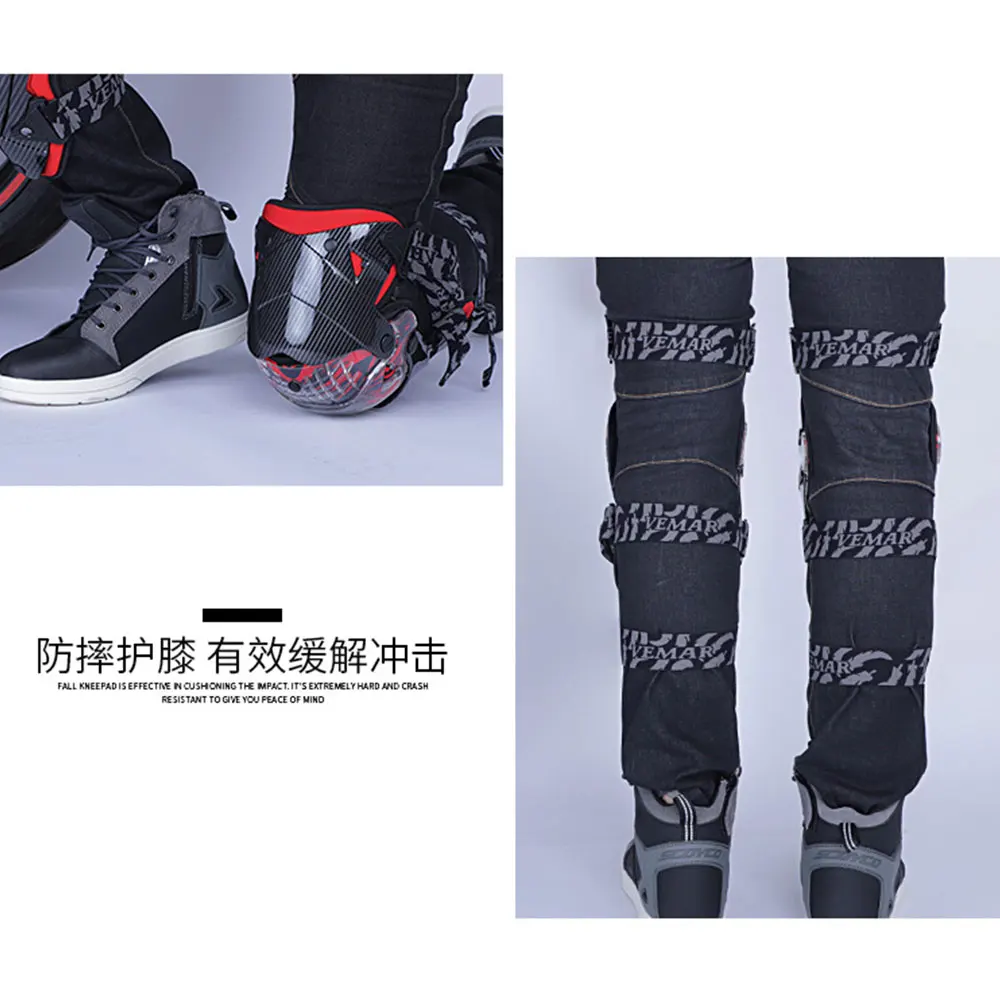 warm motorcycle knee pad safety moto protection motocross equipment 8 colors scooter leg cover riding unisex anti fall knee pads free global shipping