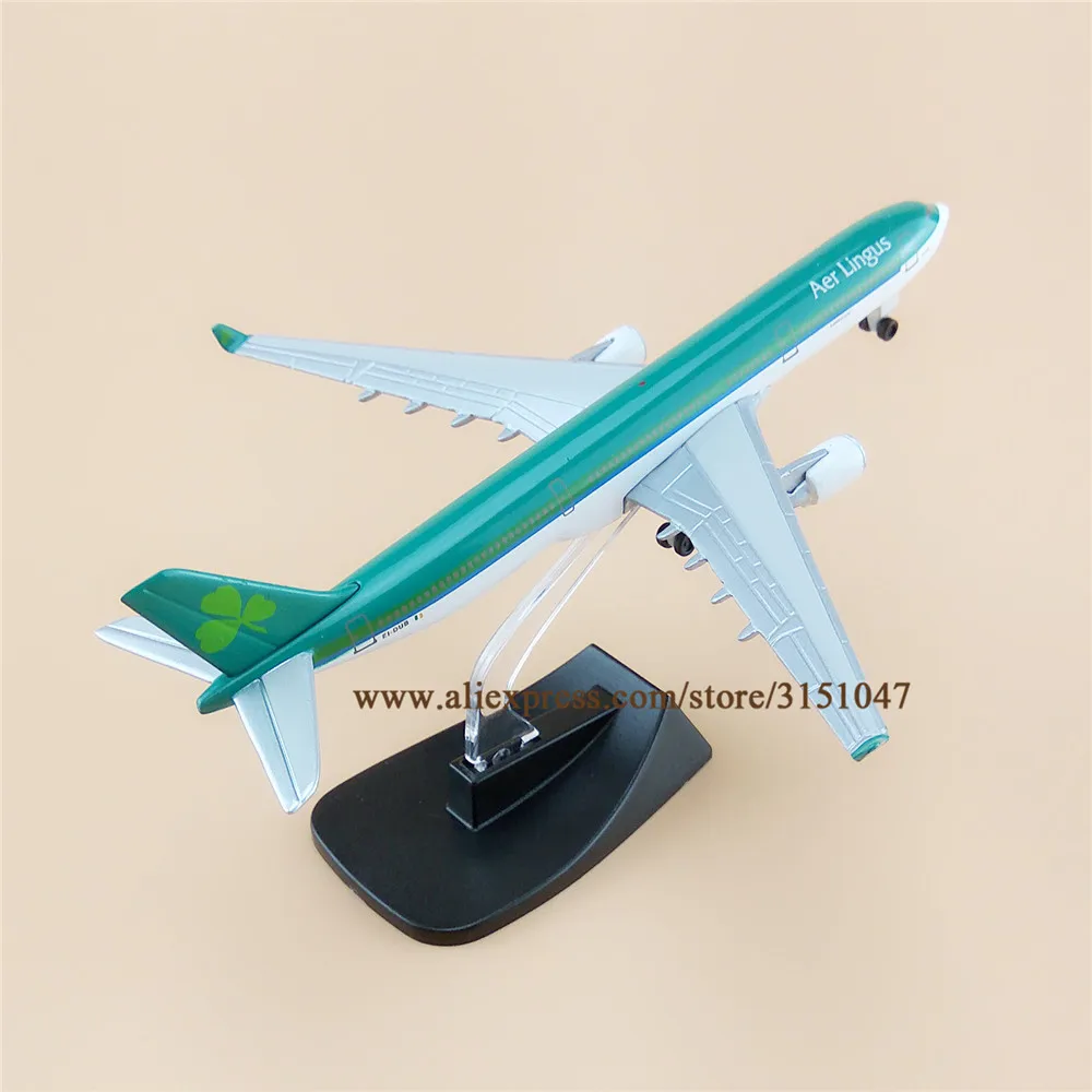 Модель самолета Aer Lingus A330 из металлического сплава 14 см | Игрушки и хобби