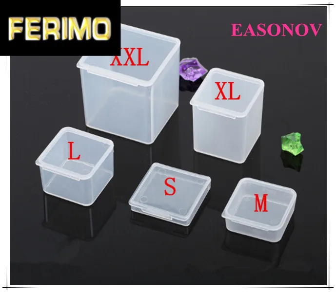 

New PP material transparent plastic storage box original parts in the product box small box 10pcs / lot free shipping!