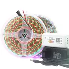 Умная светодиодная Пиксельная лента WS2812B, 5 м, 3060 пикселейсветодиодовм, IP30IP65IP67, 5 в постоянного тока