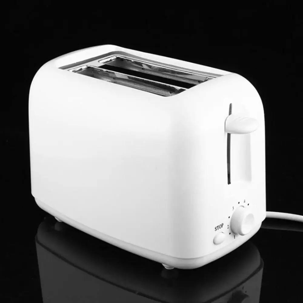 

2-Slice Toaster Compact Plastic Toast Sandwich Maker Wide Slot 6-gear Adjustable Toaster, EU