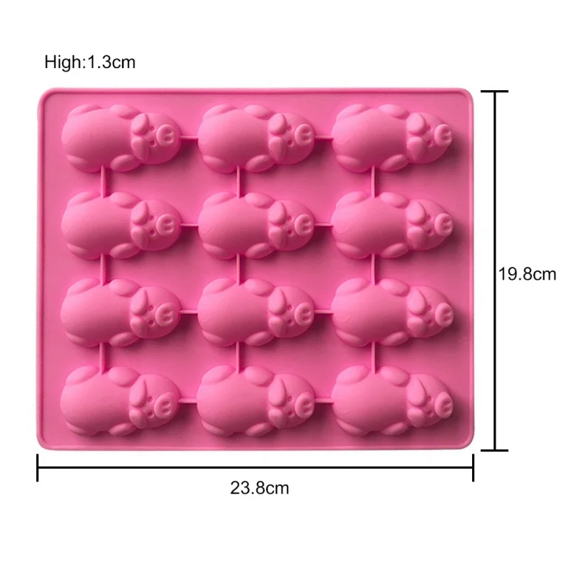 

6 Pcs Birthday Wishes Letters Embossers Gummy Baking DIY Baking Cake Mold Biscuit Stamp Molds Decoration Tool