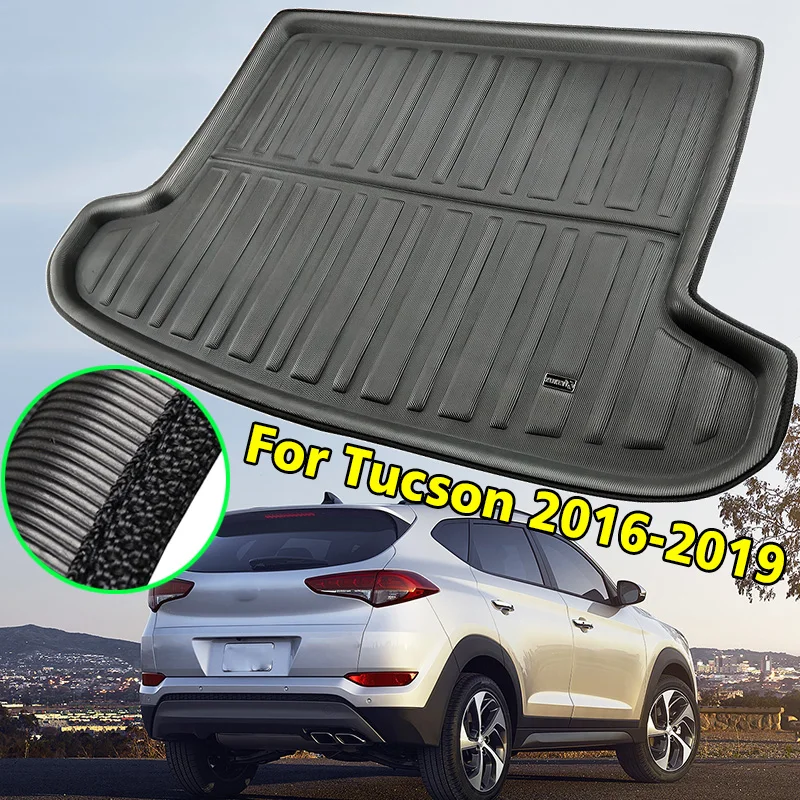 

Коврик для багажника, поддон, напольный коврик для багажа, водонепроницаемый для Hyundai Tucson TL 2015 2016 2017 2018 2019