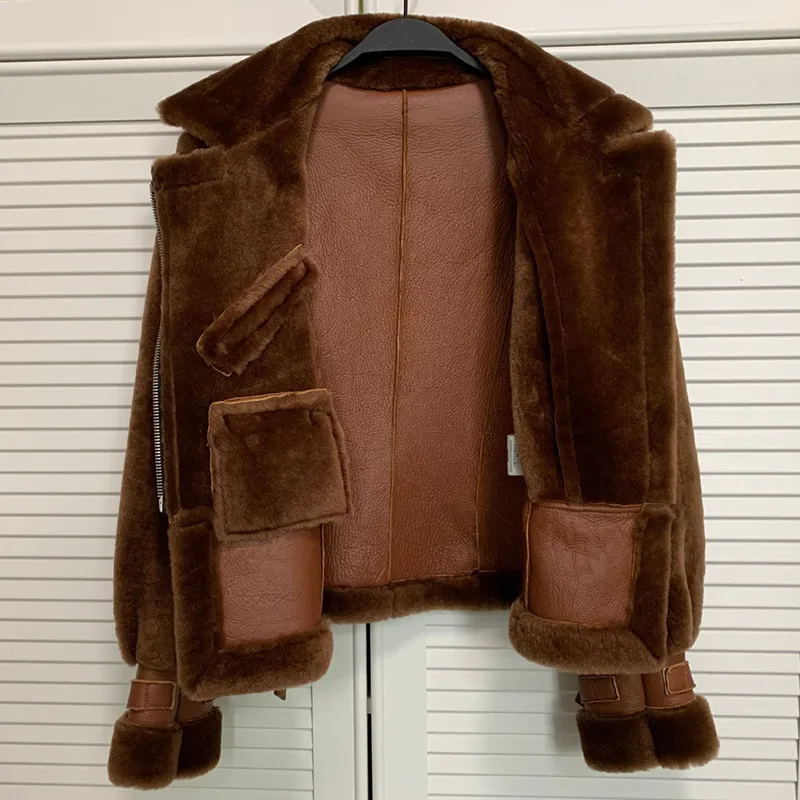 Внесезонная акция женский жилет из овечьей шкуры женская теплая куртка