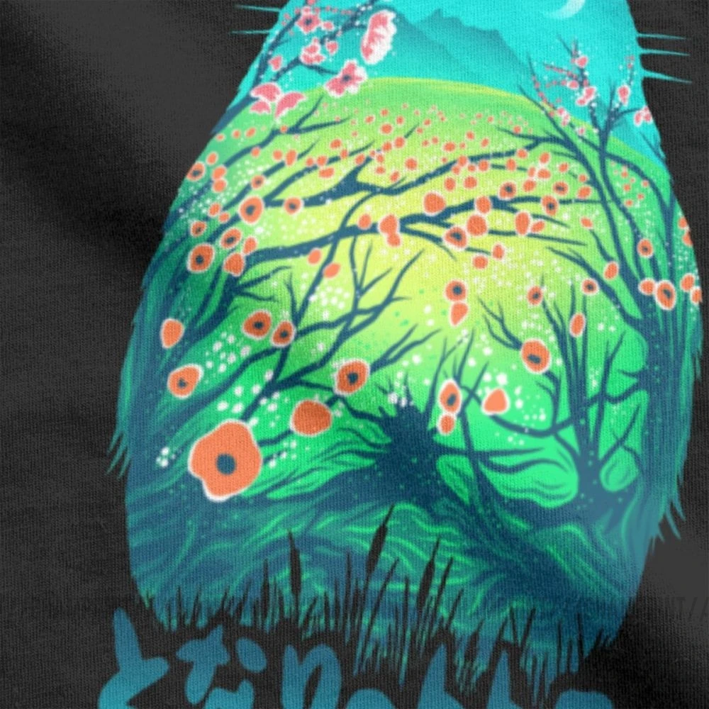 Мужская футболка He Is My Neighbor Totoro новинка 100% хлопковая с коротким рукавом и круглым