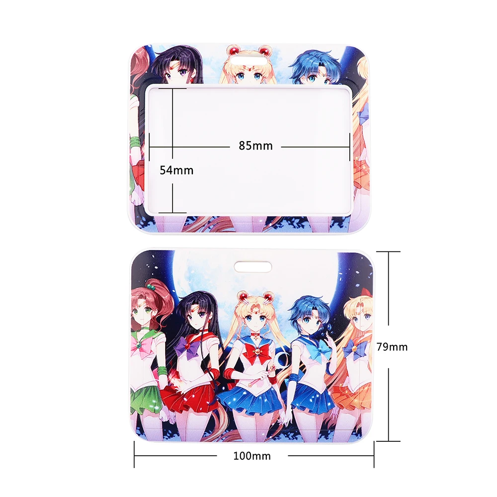 

DZ2060 Japanese Anime Moon Girl Lanyard for Key Neck Strap Card ID Badge Holder Key Chain Hang Rope Key Rings Accessories Gifts