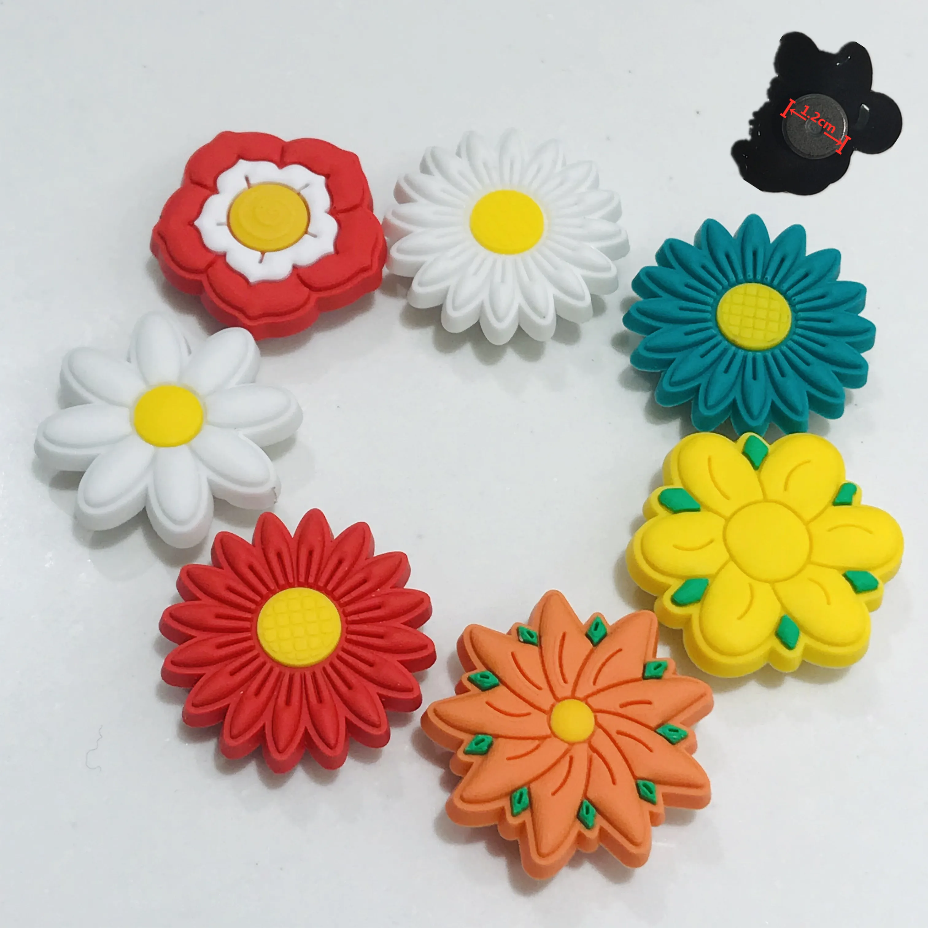 

1 шт. ПВХ красивые красочные растения Цветок фотомагниты на холодильник милый подарок канцелярские игрушки