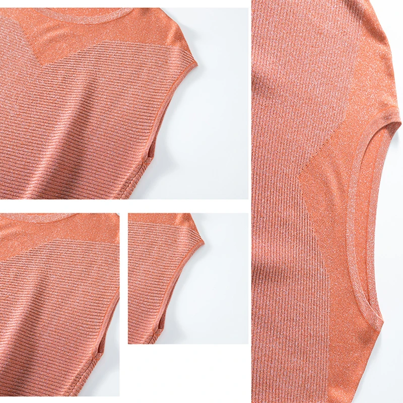 

Korean Fashion V-Neck Relaxed Short Sleeve Top 2020 new Summer Elastic Skinny Solid Color Knitted T-Shirt Pullover Tops