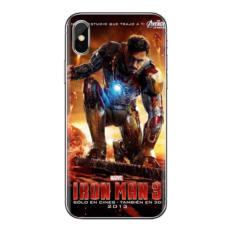 Для Xiaomi Redmi 4 3 3S Pro mi 4i 4C 5 5s Max Note 2 super hero iron man Мягкие прозрачные чехлы |