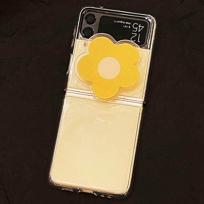 new hot sales phone case for samsung galaxy z flip 5g case ins girl pearl chain portable cover for samsung z flip 3 5g fundas free global shipping