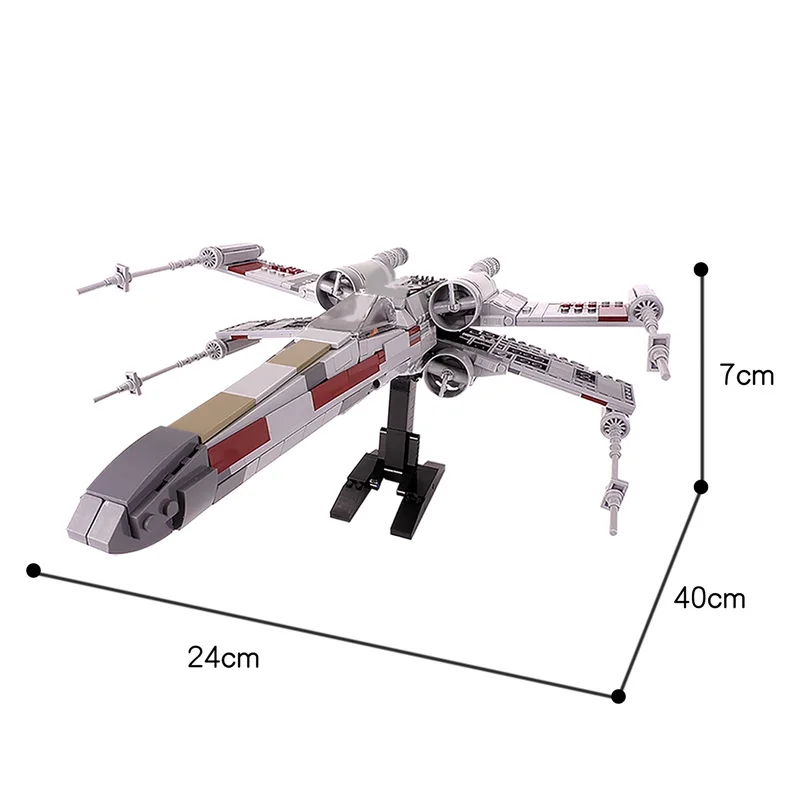 

MOC Space Series Wars Starfighters Minifig Scale Plane DIY Model Building Blocks Bricks Assembly Toys For Kids Gift 1160pcs