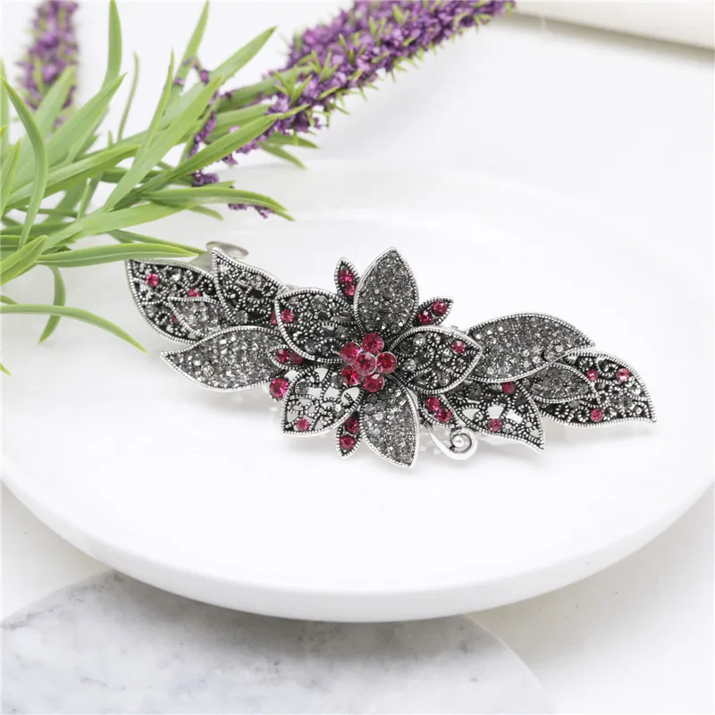 XUAN YIING ретро бахромой заколка для волос с кристаллами лепестки горный хрусталь