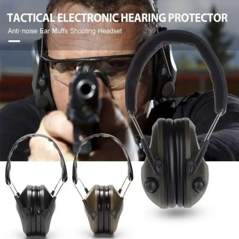 

For Howard Leight R Electronic Earmuff Impact Sports Shooter Outdoor Headset Ear Protector Noise Reduction Built-in Microphone