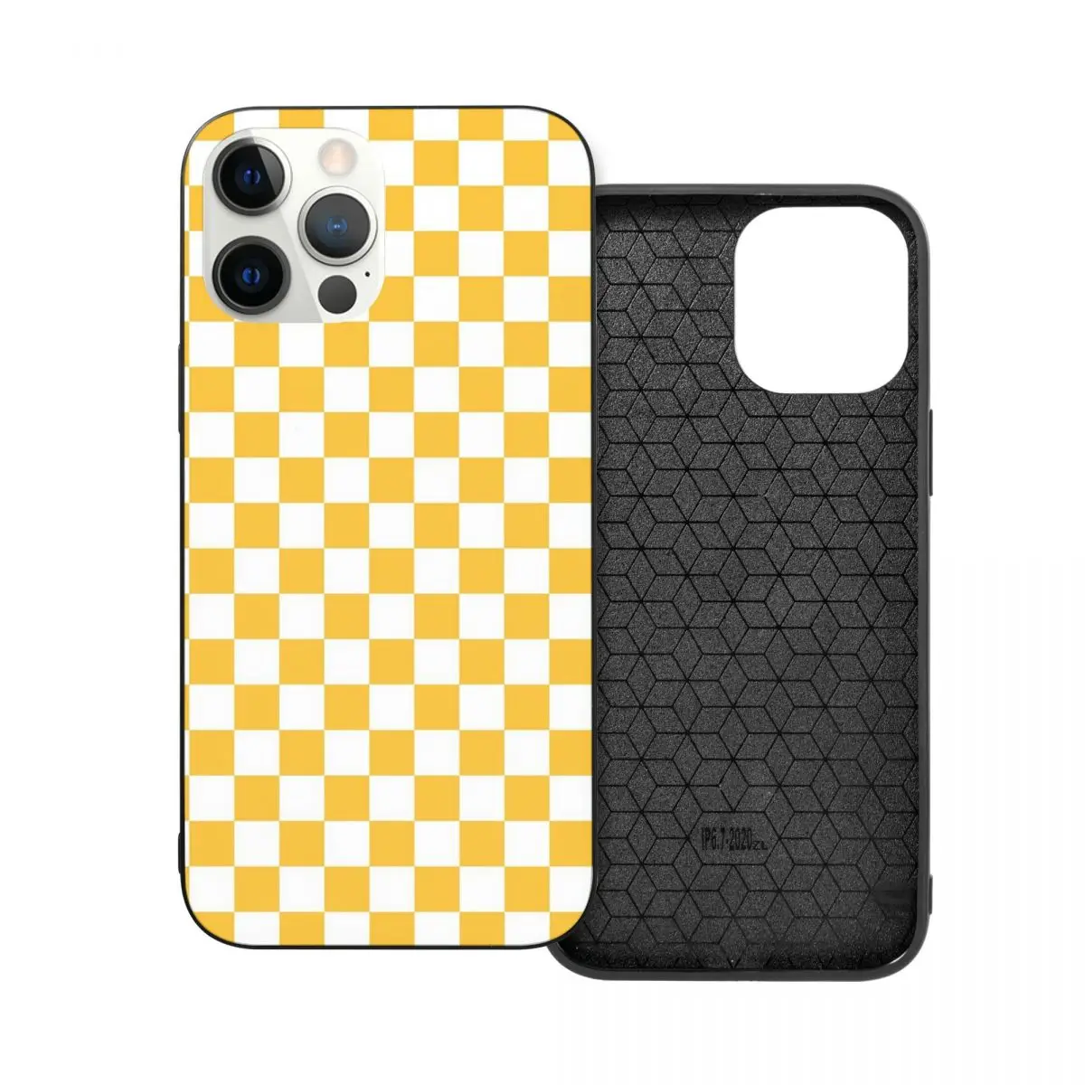 

Желтый стеклянный чехол из ТПУ для iPhone 12 11 Xs Xr X Pro Max Mini 7 8 Se2 Plus 6 6S