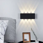 Уличное водонепроницаемое садовое освещение Unibrother, Ip65, светодиодная настенная лампа Ac86-265, алюминиевые комнатные Настенные светильники для спальни, гостиной, лестницы