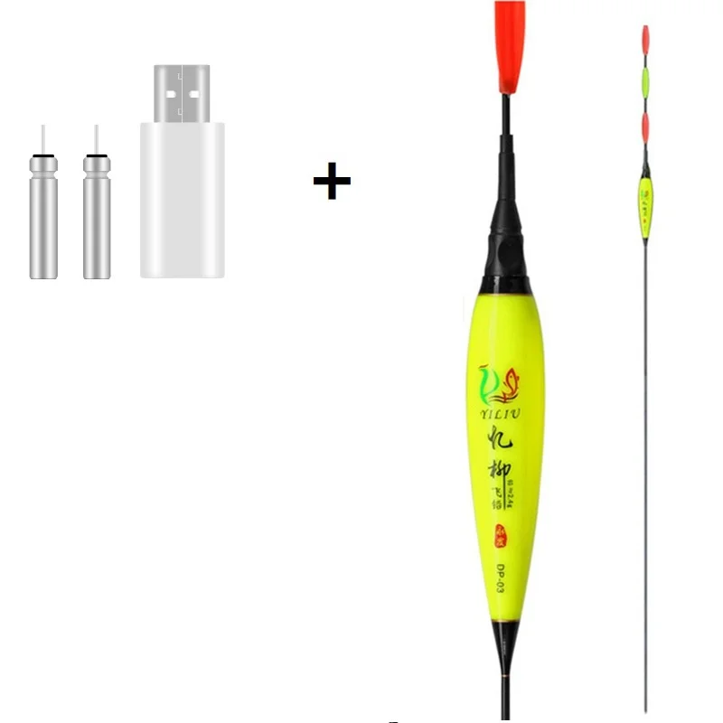 

Электронный поплавок со светодиодной подсветкой для ночной рыбалки + зарядное устройство USB