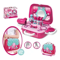 1 set childrens hair dryer makeup pretend play bag carrying case set christmas toys for girls beauty new collection gifts