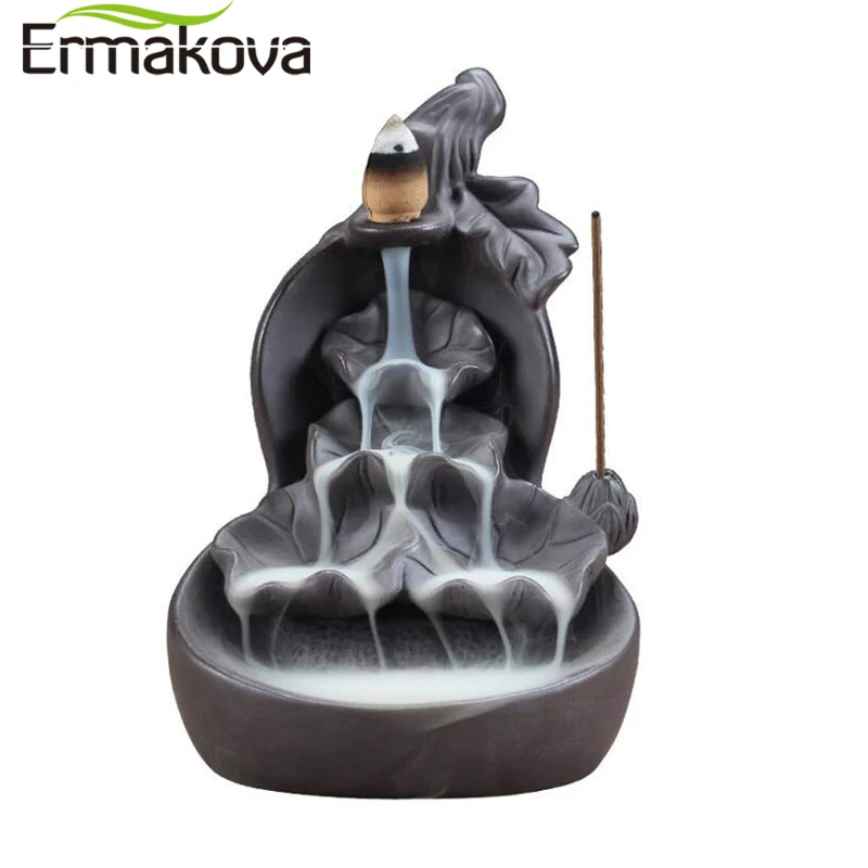 ERMAKOVA фиолетовый песок держатель для благовоний Тыква водопад глина благовония