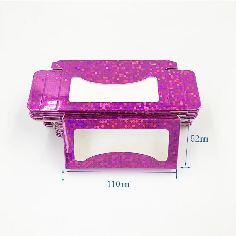 

3D Mink Lashes Boxes Packaging With Logo 100PCS Eyelash Packaging Box Bulk Wholesale Custom Make Up 25mm Lashes False Eyelashes
