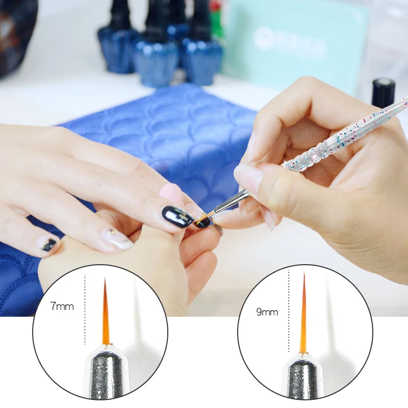 3 шт. УФ гель для рисования ногтей резная линия ручка акриловая блесток DIY салон