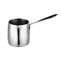 400ml turkish coffee pot classic milk gravy soup pan tea pot heat oil pot with pour spout sauce pan butter warmer pot for home