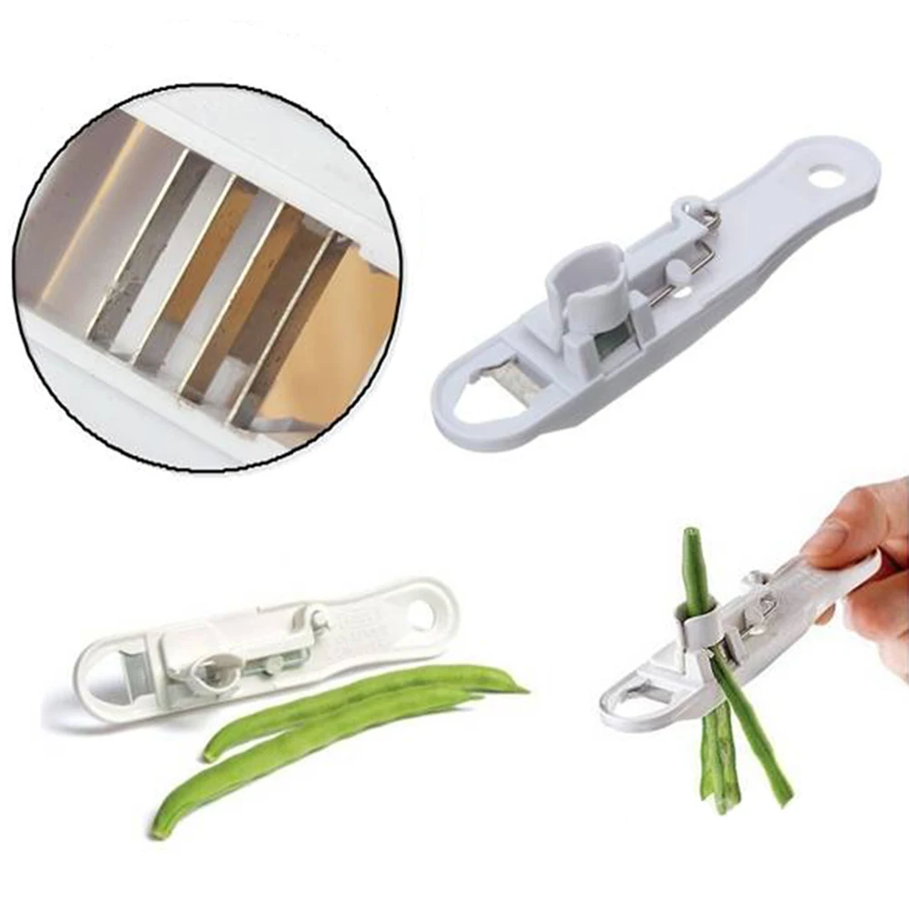 KitchenCraft Krisk Runner Bean Стрингер и слайсер белый |