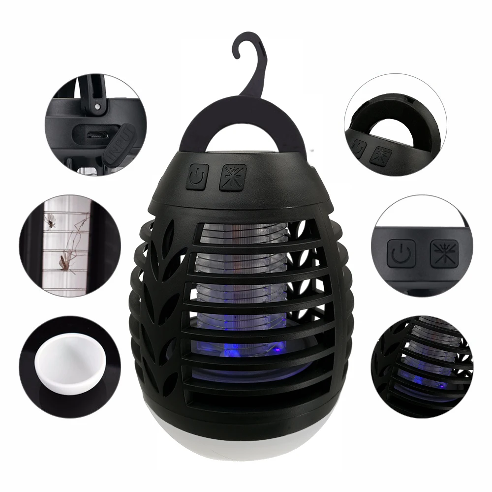 5 вт 2200 мач лампа для уничтожения комаров кемпинга домашняя уличная