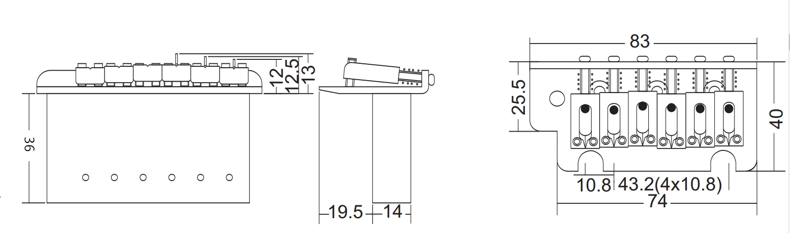 wilkinson 2 post punkt chrom silber doppel schaukel elektrische gitarre tremolo system brücke für strato und suhr gitarre wov06 free global