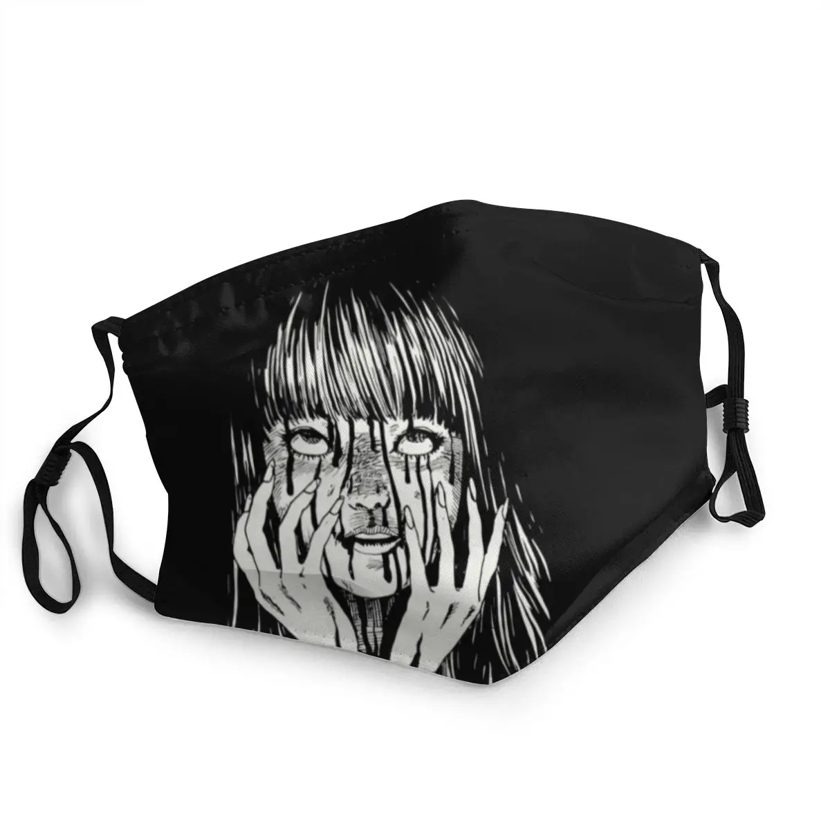 

Чтомые-многоразовая маска для лица для взрослых Джунджи Ito Коллекция аниме против дымки Защитная крышка респиратор рот муфельная печь