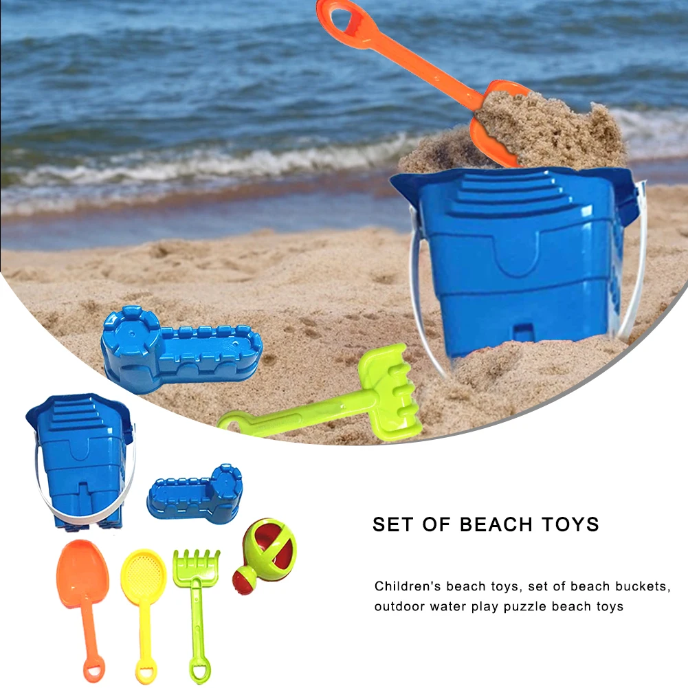

6 Pieces Kids FunWater Beach Seaside Tools Children's Beach Toys Set Outdoor Play Puzzle Beach Toy Beach Sand Toys