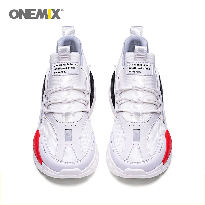 ONEMIX мужские кроссовки технологичный Стиль кожа амортизирующие атлетические для