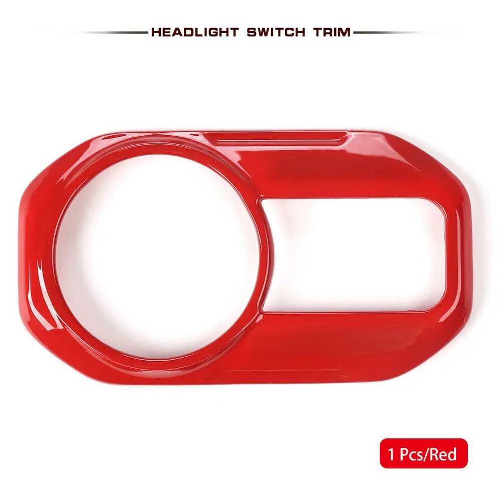 Красный головной светильник тумана Управление переключатель Панель накладка