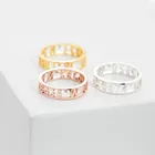 Женское кольцо из нержавеющей стали с полыми буквами