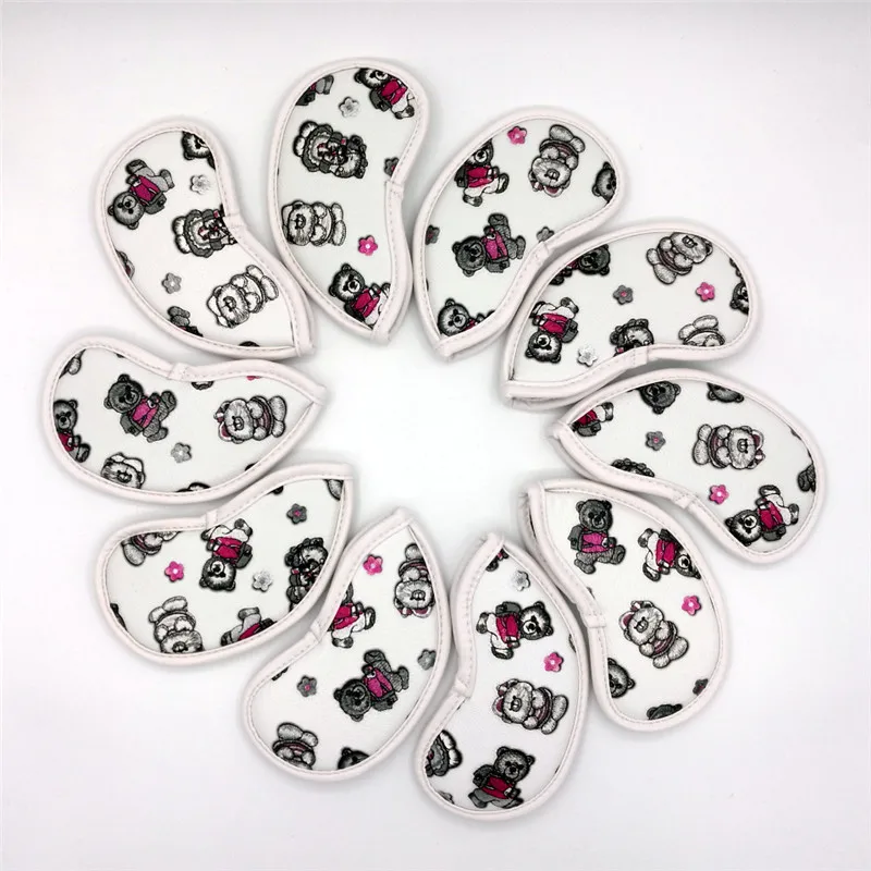 [4 цвета] чехол для головы с медведем из ПУ кожи # 3-9PAS полный комплект 10 шт./лот |