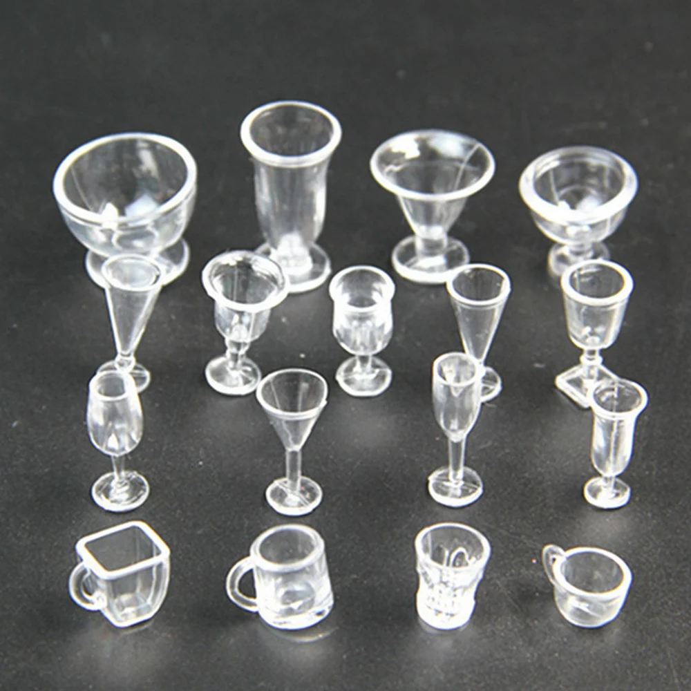 Прозрачный пластиковый мороженое искусственный кукольный домик миниатюрные