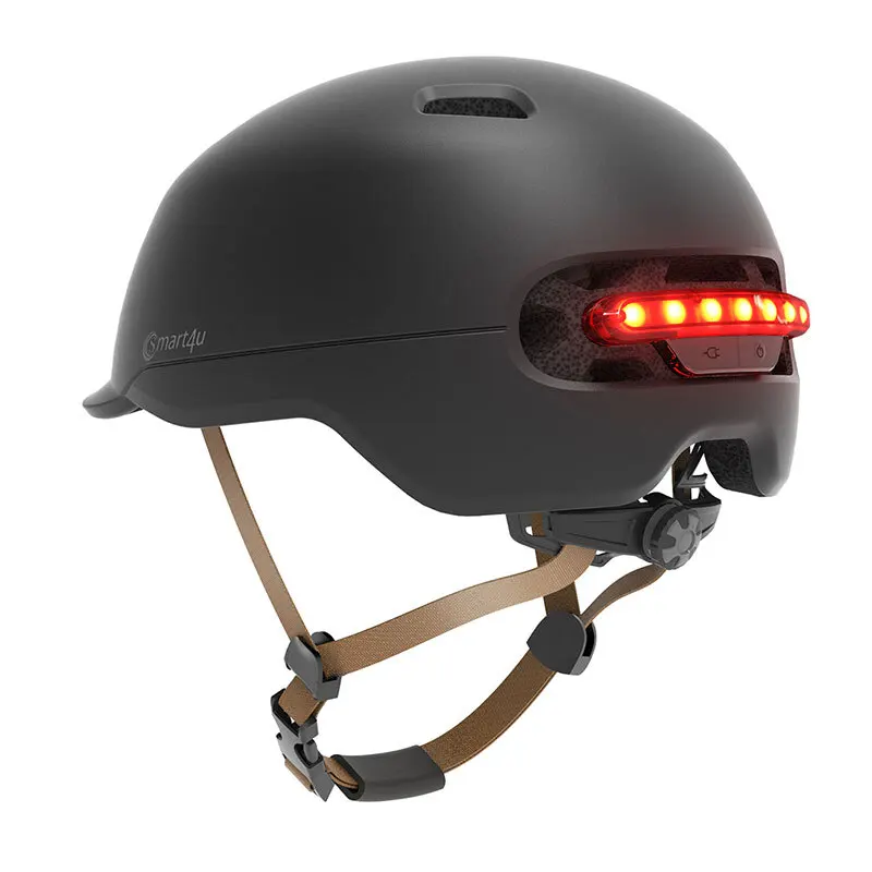 

Electric Scooter Safety Helmet with Warning Light LED Warning Flash Riding Helmet for Xiaomi M365 Electric Skateboard Scooter