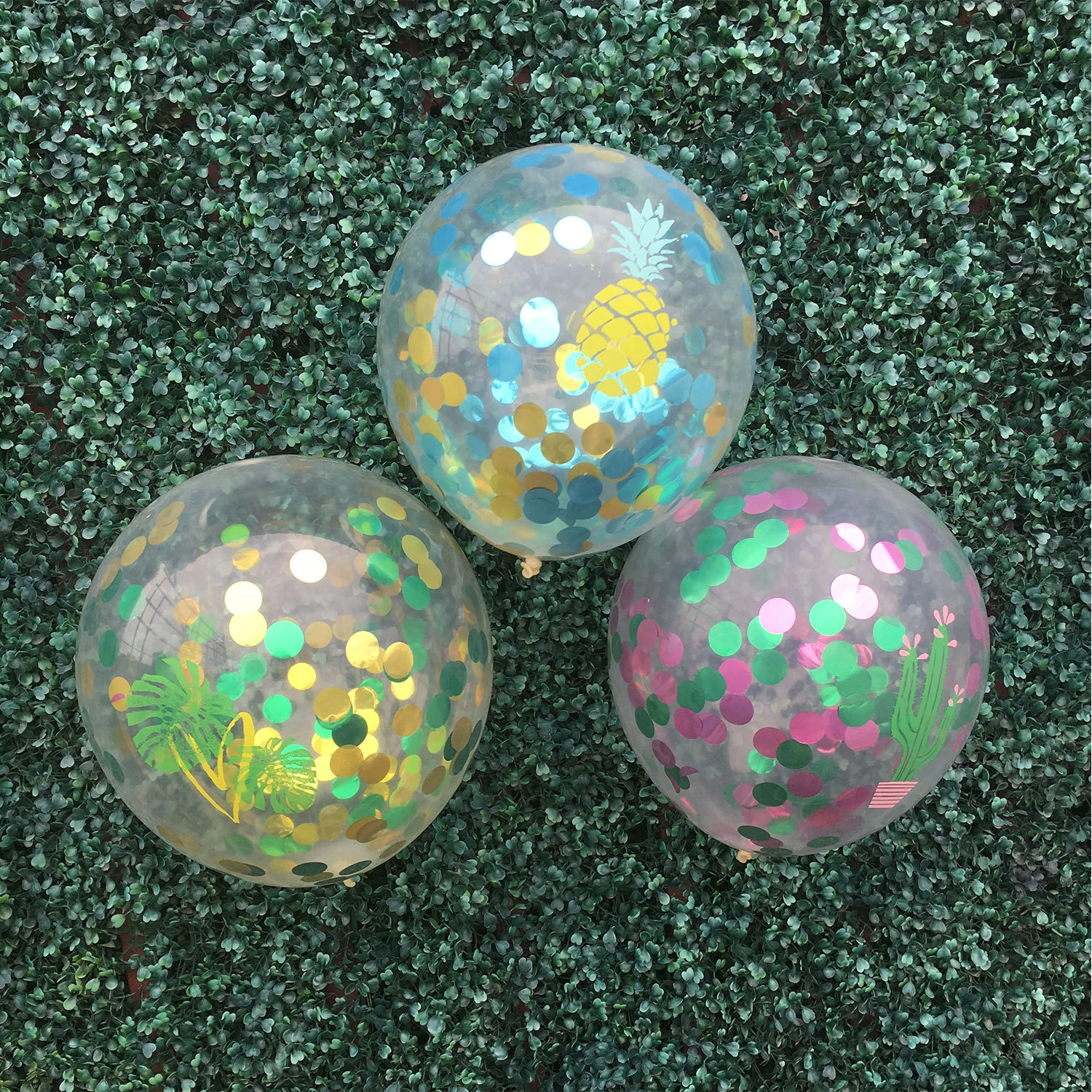 10 шт./партия 12 дюймов DIY мультфильм ананас фламинго кактус лист латекса воздушный